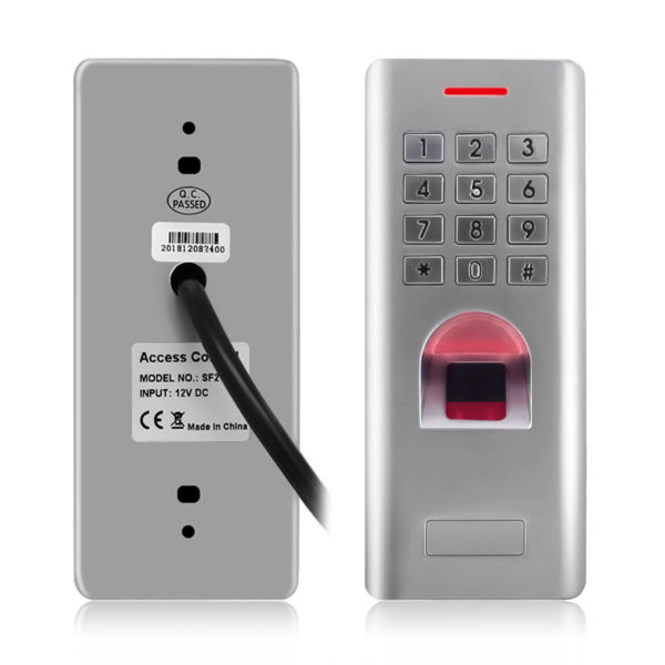 Водоустойчив IP66 Контрол на достъпа с пръстов отпечатък, ПИН и RFID-125KHz